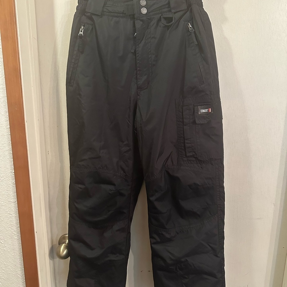32 Degree WeatherProof  Black  Unsex Snow Pants